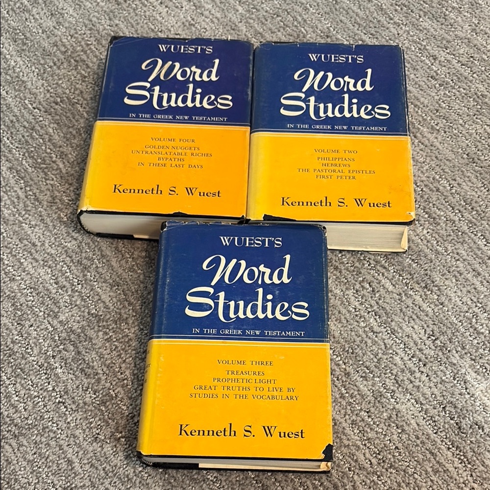 Wuest's Word Studies Book Set - Blue and Yellow